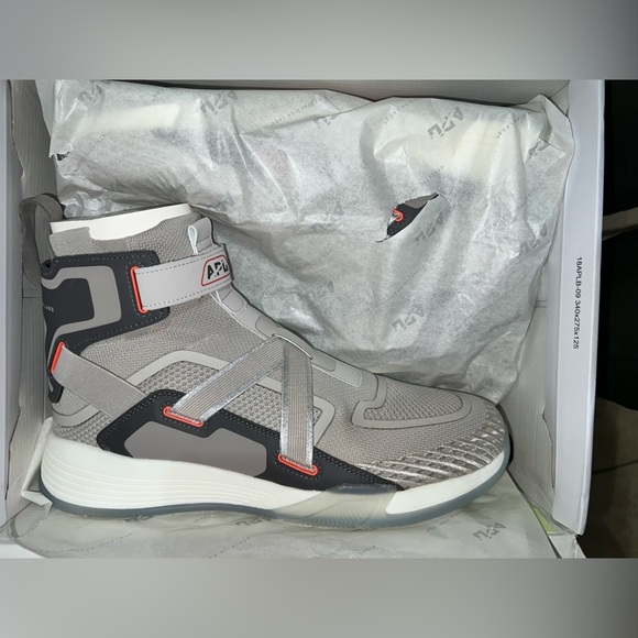 APL Super Future High Top Basketball Shoes Gray Clay Sneaker Men 11.5 / Women 13 - Picture 7 of 8